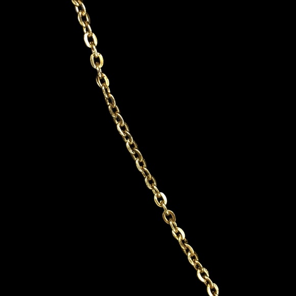 Vintage Oval Flower Pendant with Chain Necklace - Picture 5 of 8